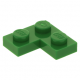 LEGO lapos elem 2x2 sarok, zöld (2420)